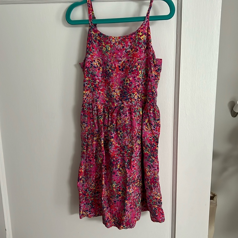 GAP girls pink floral summer dress size small